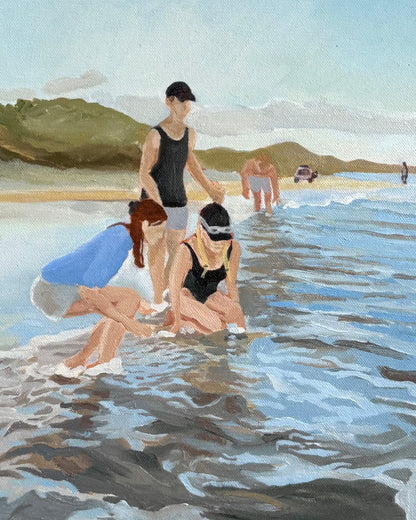 Scavenging for Beach Worms